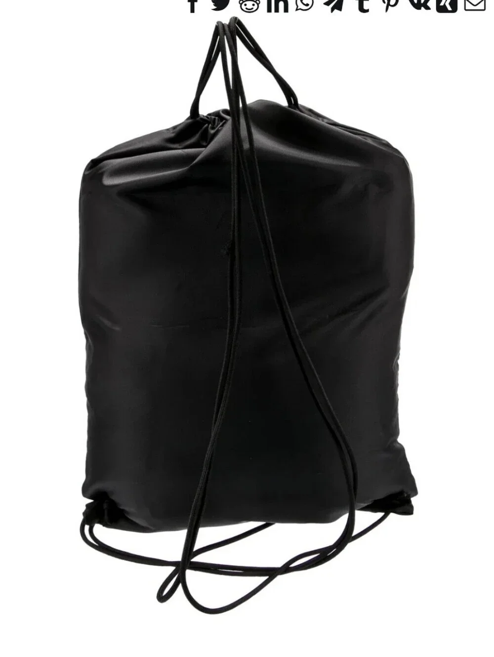 NEW Balenciaga Black EXPLORER Drawstring Backpack Sz 19.5 X 14 Inch